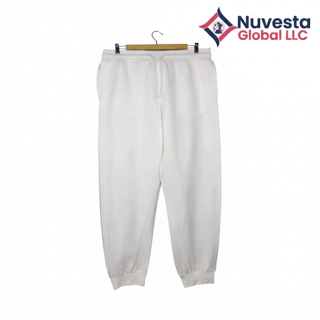 Nuvesta Fleece Jogger Pants – Off White
