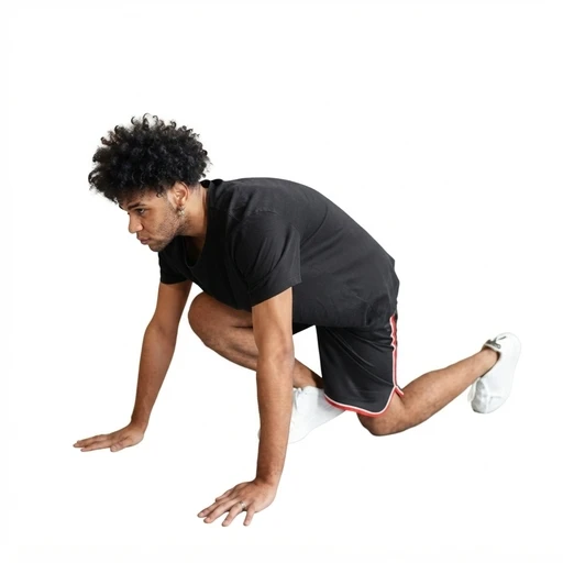 Men's Training Tee & Shorts Set - Black
