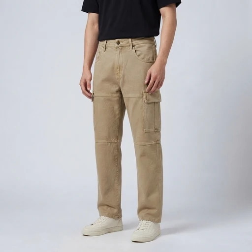 Men's Utility Canvas Cargo Pant - Khaki