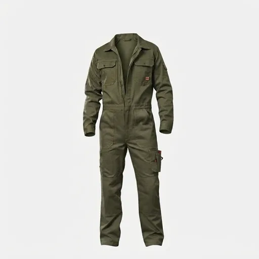 Heavy Duty Cotton Twill Coverall - Olive